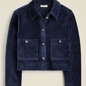 NWT! - J. CREW CREWCUTS Girls Corduroy Shirt Jacket